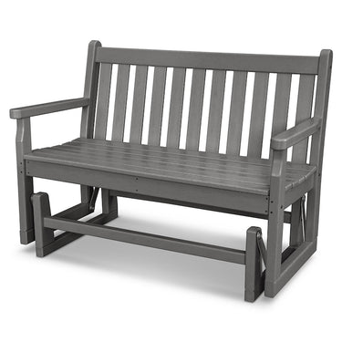 POLYWOOD Traditional Garden 48-inch Glider - Slate Grey